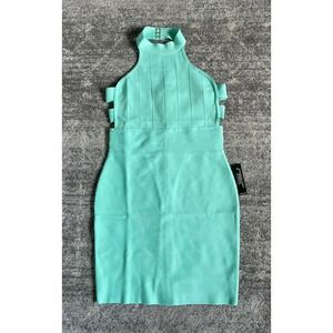 Venus Womens L Dress Green Knee Length Sleeveless Stretch Mint NWT